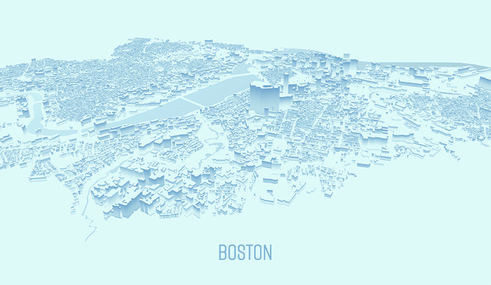 Stylized Map of Boston 2