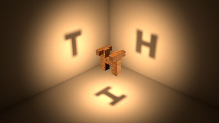 HTI cube - All letters visible