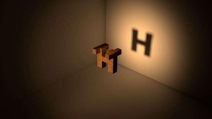 HTI cube - Only H visible