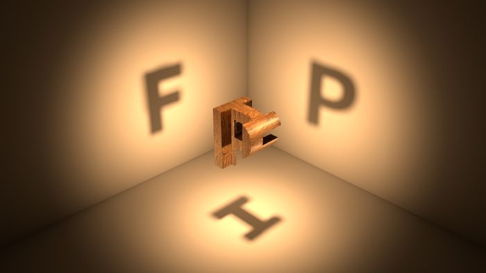 FPI cube - All letters visible